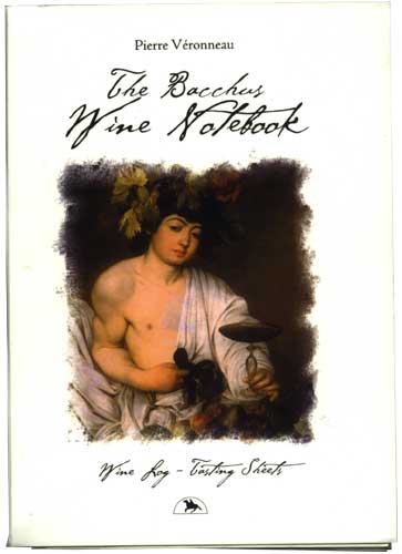 Bacchus Wine Notebook cover