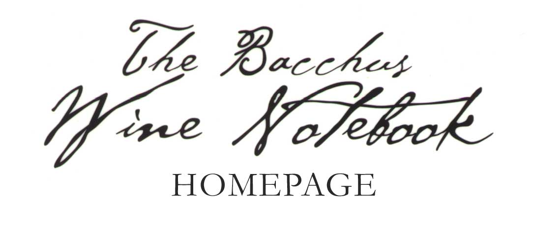 The Bacchus Wine Notebook Homepage