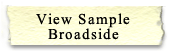 View Sample Broadside